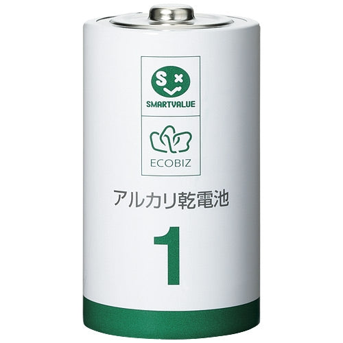 スマートバリュー アルカリ乾電池Ⅲ 単1×10本 N211J-10P 4547345046608