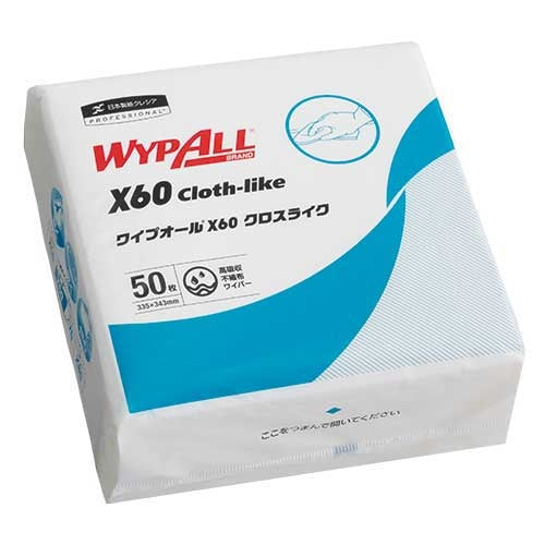 日本製紙クレシア ワイプオールX60クロスライク 4つ折り 50枚 4901750605650