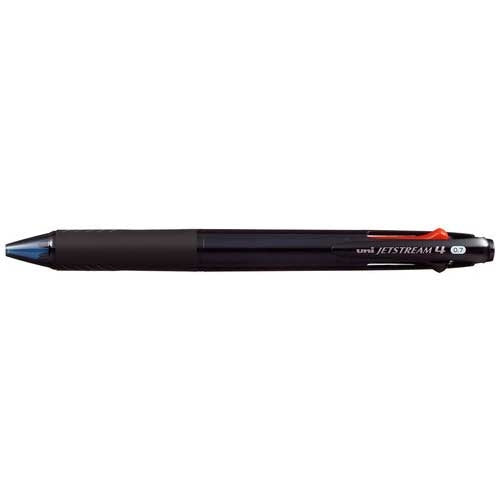 미쓰비시 연필 JETSTREAM 4 색 BP 투명 블랙 SXE450007T.24 4902778168035