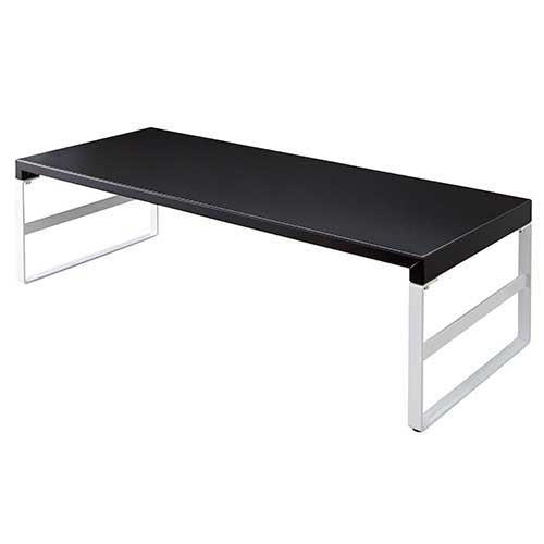 LIHITLAB. 机上台590mmハイ A-7333-24 黒 4903419817602