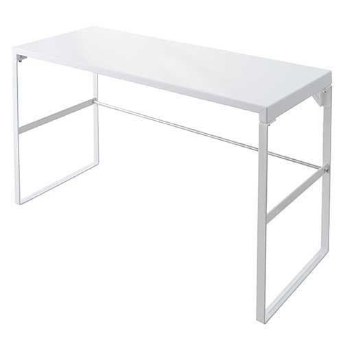 LIHITLAB. 机上台590mm トールタイプ A-7336-0 白 4903419817633