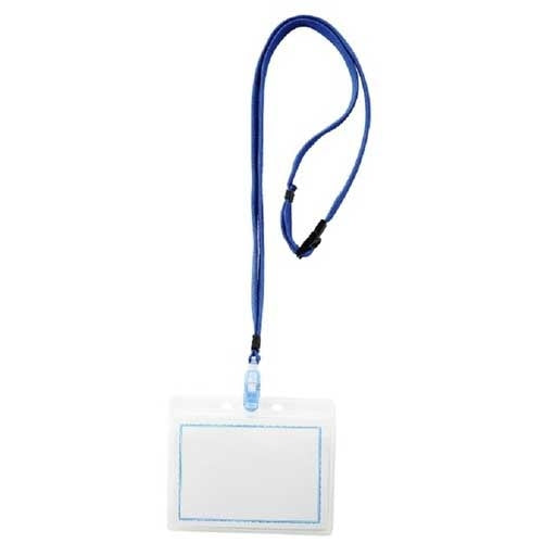 西敬 マイティループ 名札L MLC-131B 青 10本 4976049085581