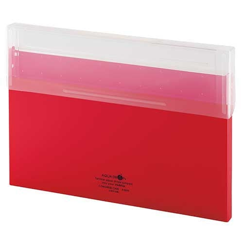 LIHITLAB. コングレスケース薄型 A-5035-3 赤 4903419817527