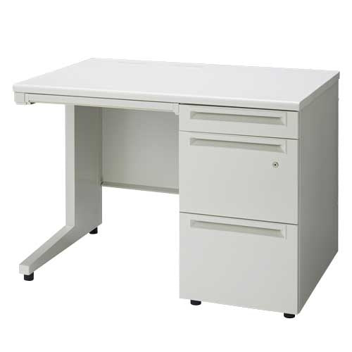 PLUS（プラス）オフィス家具 片袖机 UJ-107A-3 WS/W4 W1000　