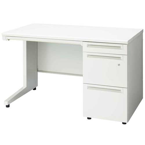 PLUS（プラス）オフィス家具 片袖机 UJ-127A-3 WS/W4 W1200　