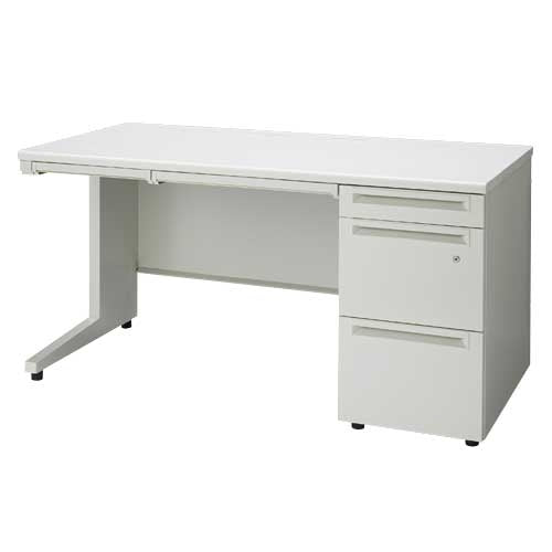 PLUS（プラス）オフィス家具 片袖机 UJ-147A-3 WS/W4 W1400　