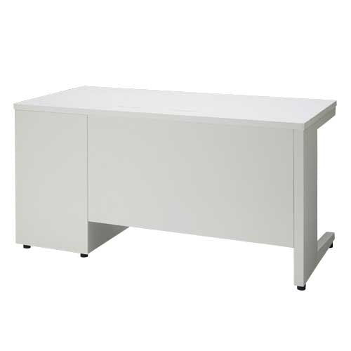 PLUS（プラス）オフィス家具 片袖机 UJ-147A-3 WS/W4 W1400　