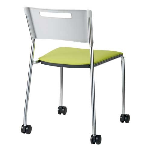 PLUS（プラス）オフィス家具 会議イス MC-113N キャスター脚 グリーン　