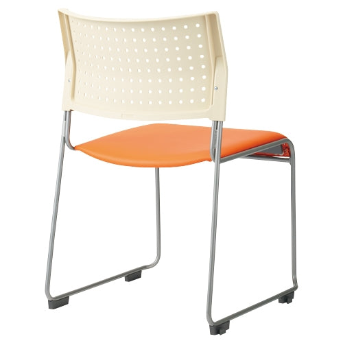PLUS（プラス）オフィス家具 会議イス ASL-110PV-OG オレンジ　4550537125340