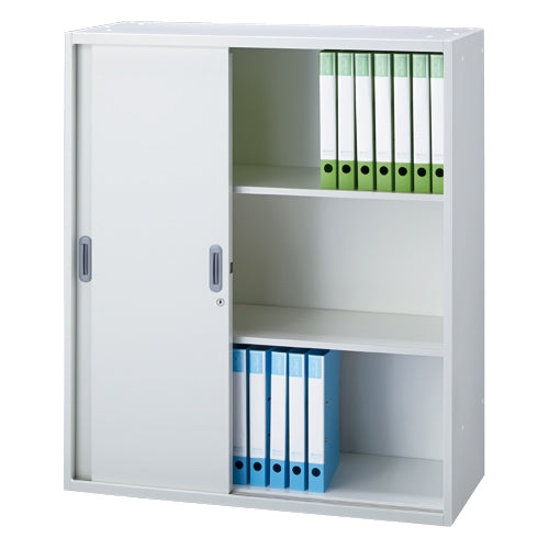 PLUS（プラス）オフィス家具 Je3枚引違い保管庫 JE-A105SS W4 D400　