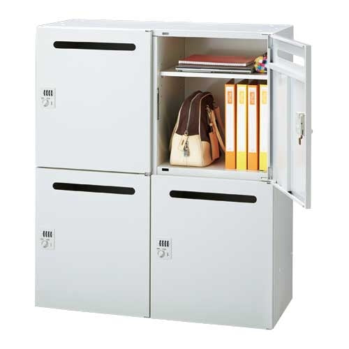 PLUS（プラス）オフィス家具 JeパーソナルロッカーJE-A105L-4MD W4 D400　
