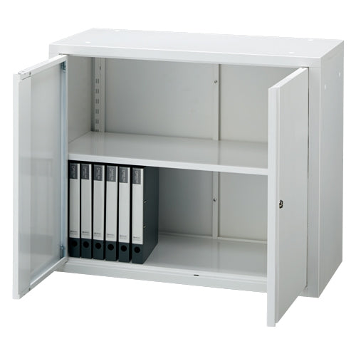 PLUS（プラス）オフィス家具 両開書庫(組立式)上置 SMC741817　4560258444279