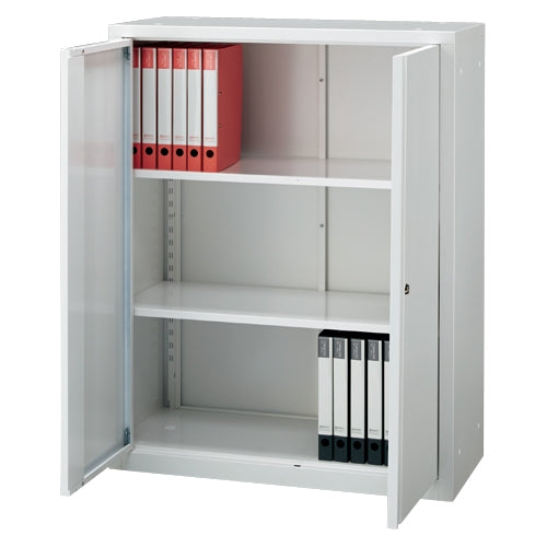 PLUS（プラス）オフィス家具 両開書庫(組立式)下置 SMC74181920　