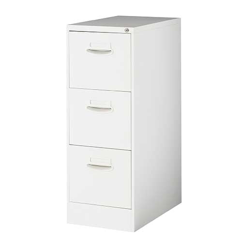 PLUS（プラス）オフィス家具 ファイリングキャビネット QE-N-A4-3 WH　