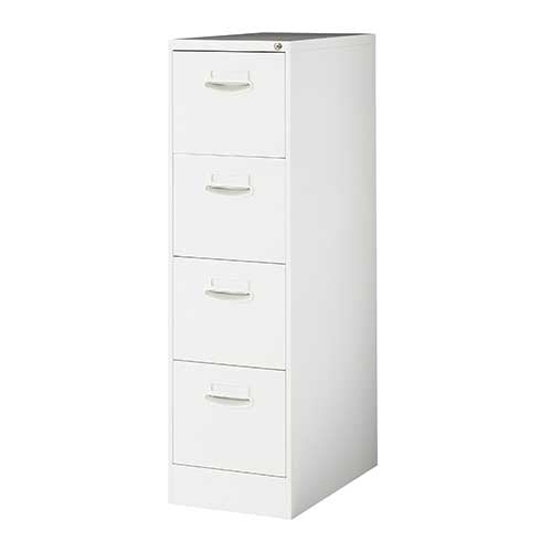 PLUS（プラス）オフィス家具 ファイリングキャビネット QE-N-A4-4 WH　