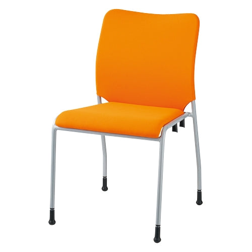 PLUS（プラス）オフィス家具 会議イス GK-31R オレンジ 肘無　