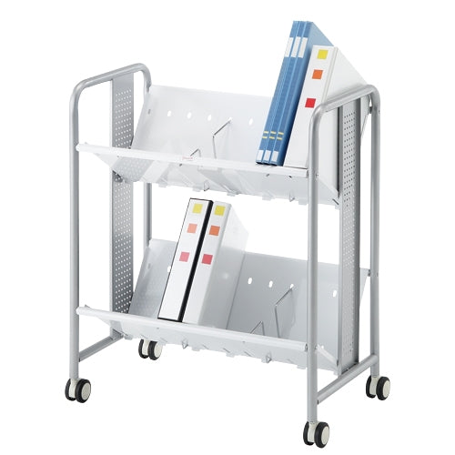 PLUS（プラス）オフィス家具 ☆ファイルワゴン YS-40 シルバー 2段　4958075076221