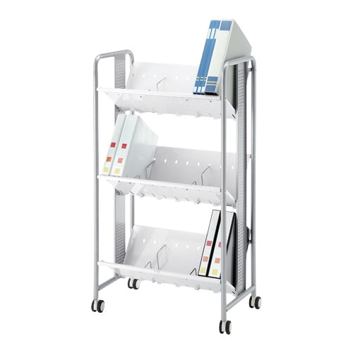 PLUS（プラス）オフィス家具 ☆ファイルワゴン YS-41 シルバー 3段　4958075076214