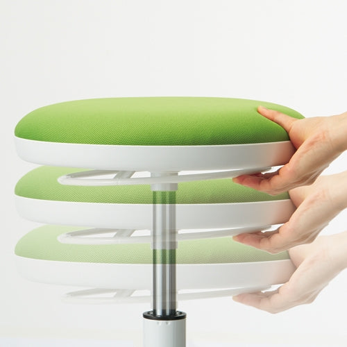 PLUS（プラス）オフィス家具 ハイスツール CN-05GRF グリーン 布張り　