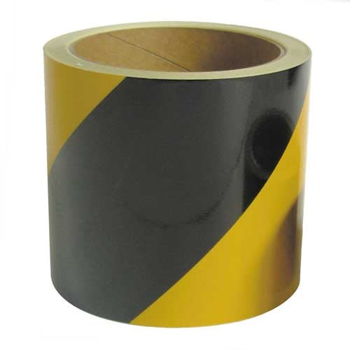 WINGACE 反射危険表示テープ  90mm×10m 斜めシマ 4938965170628