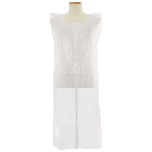 ミドリ安全 ベルデポリガードエプロン袖なし 白 50枚 4979058960931