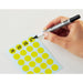 Label Warna Nilai Pintar 16mm Kuning B536J-Y 4547345050490