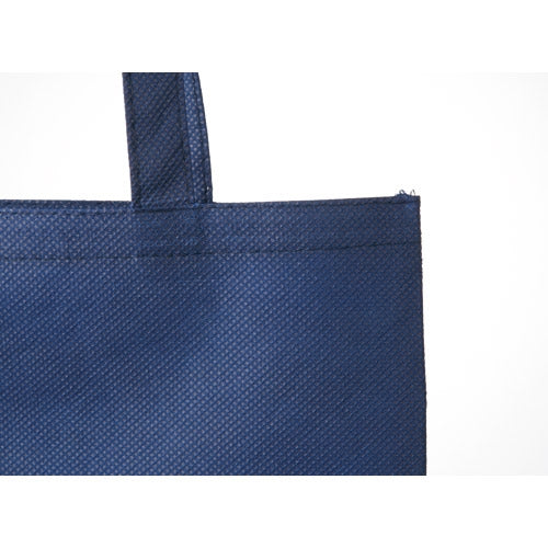 スマートバリュー 不織布手提げバッグA4マチ無ブルーB452J-BL 4547345050674