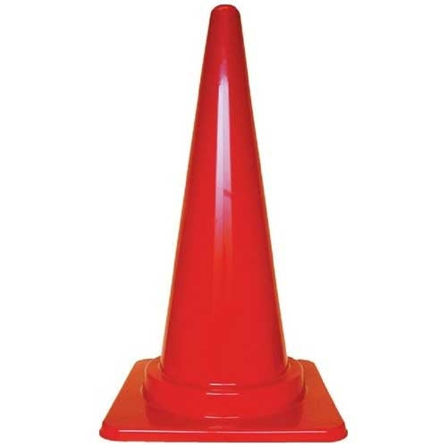 スマートバリュー 三角コーン 赤 N163J-R 4547345050940