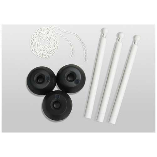 ミツギロン チェーンスタンド3本組ホワイト SF-03-W 4978684087784