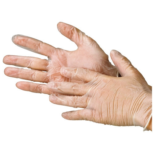 川西工業 ビニール極薄手袋 粉なしM 4906554116364