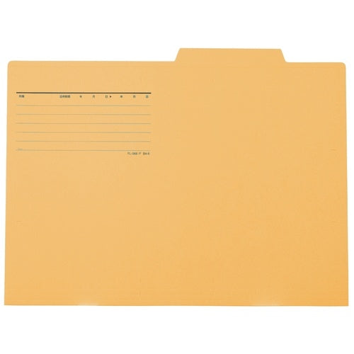 Ten pieces of positive individual folder FL-068IF B4E yellow