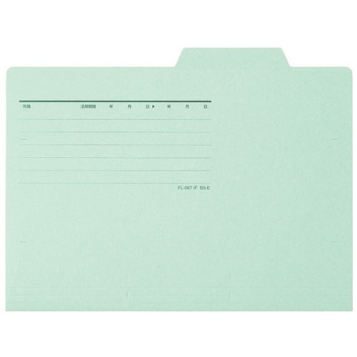 Ten pieces of positive individual folder FL-067IF B5E blue