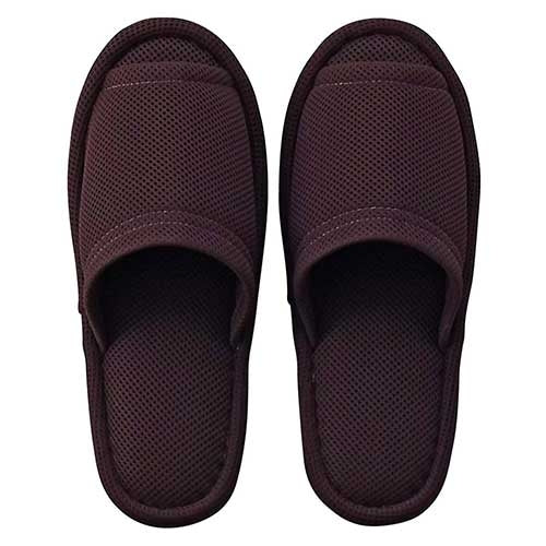 テンダイ ウォッシャブルメッシュスリッパ ブラウン 4939030561006