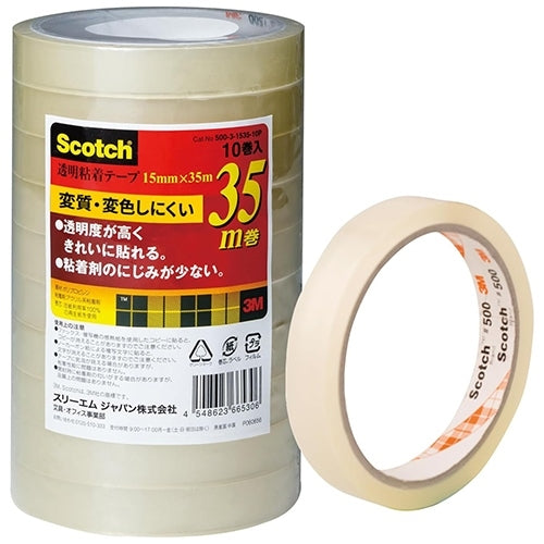 3M Japan Scotch transparent adhesive tape 15mmX35 m 4548623665306