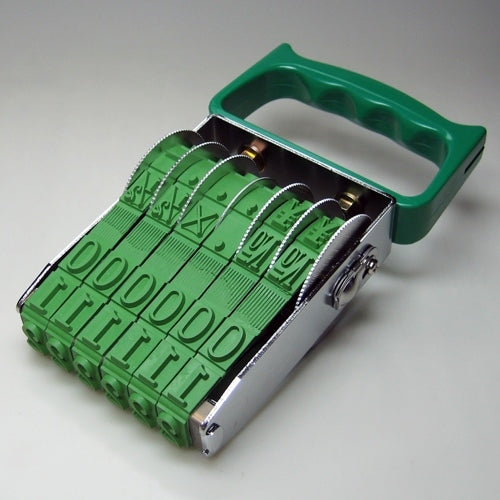 サンビー 回転印 欧文初号6連 TK006 明朝体 4962422111206