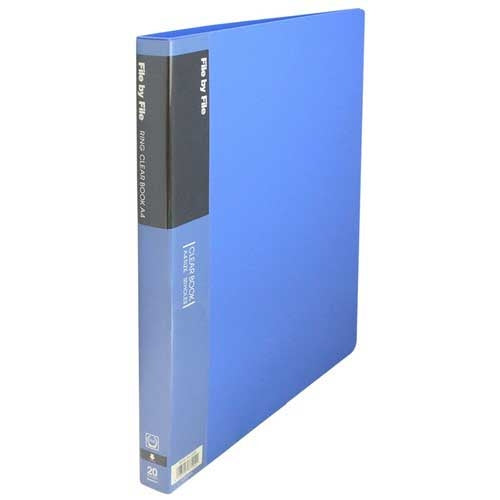 Beauton Ring Clear Book RCB-A4-20 A4S Blue 4996297374022