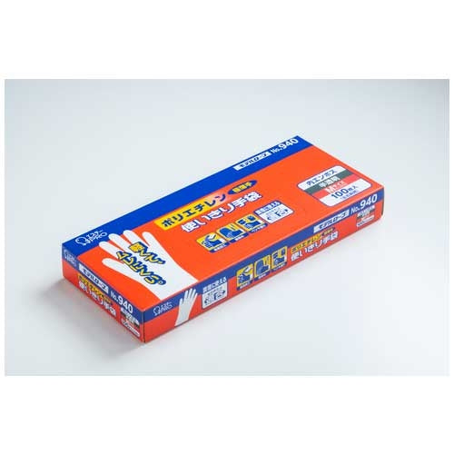 エステー ポリエチレン使いきり手袋 No.940M 100枚 4901070751464