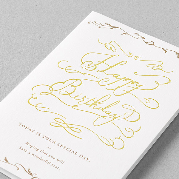 ミドリ　カード活版誕生日文字 88632006 4902805886321（5セット）