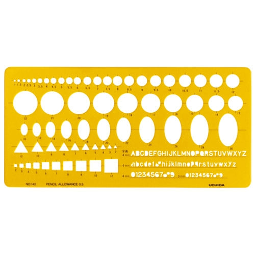Uchida template combination ruler 1-843-0140 4951754003174