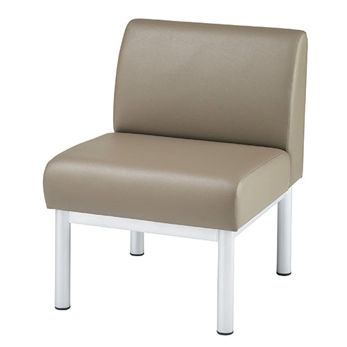 PLUS（プラス）オフィス家具 応接チェア D40LV-AL ブラウン 1人掛け　