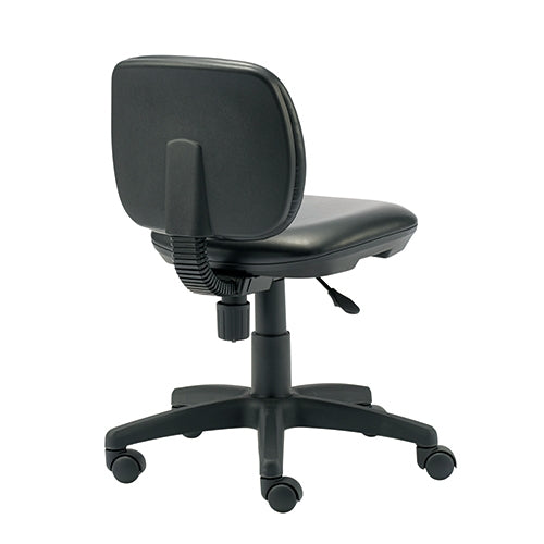 PLUS（プラス）オフィス家具 事務イス KC-JF62NL ブラック レザー張り　