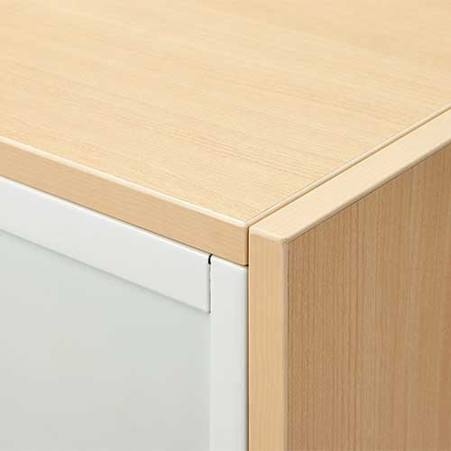 PLUS（プラス）オフィス家具 Je保管庫Wパネル天板 JE-9018T WM D450　