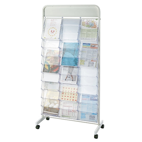 PLUS（プラス）オフィス家具 パンフレットスタンド PSB-310CN 3列10段　4522977871309