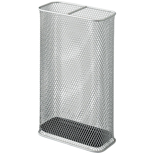 PLUS（プラス）オフィス家具 傘立 スリムメッシュ 07859 シルバー　4903208078597