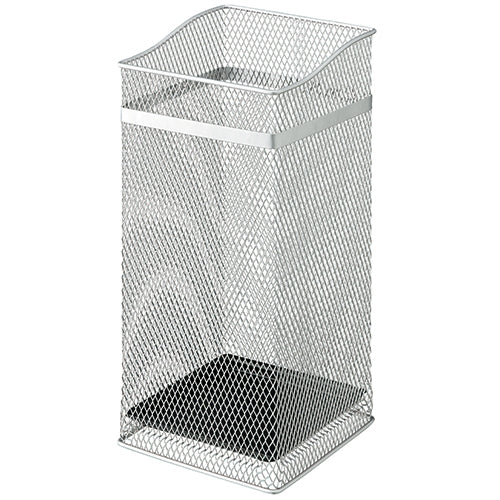 PLUS（プラス）オフィス家具 傘立 スクエアメッシュ 07929 シルバー　4903208079297