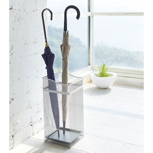 PLUS（プラス）オフィス家具 傘立 スクエアメッシュ 07929 シルバー　4903208079297