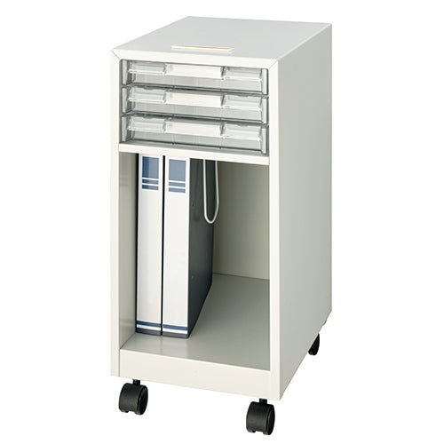 PLUS（プラス）オフィス家具 インサイドワゴン PSB-02TW ホワイト　