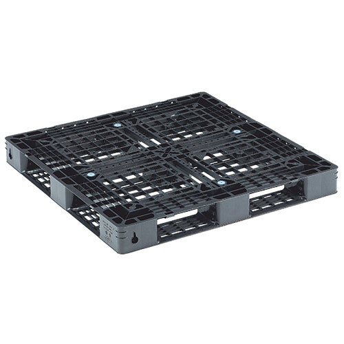 PLUS（プラス）オフィス家具 軽量樹脂パレット D4-1111-11 ブラック　4983049540712