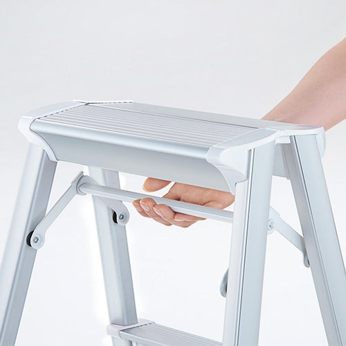 PLUS（プラス）オフィス家具 踏台 SK2.0-06S 2段 シルバー　4968757458061