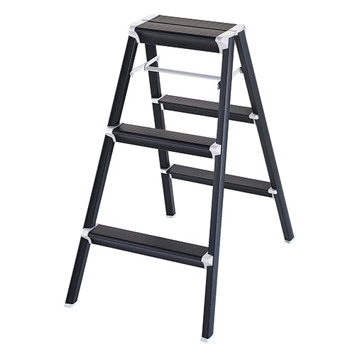 PLUS（プラス）オフィス家具 踏台 SK2.0-08BK 3段 ブラック　4968757458184